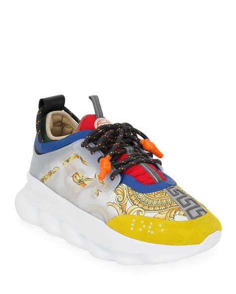 versace chain reaction 1|authentic Versace chain reaction sneakers.